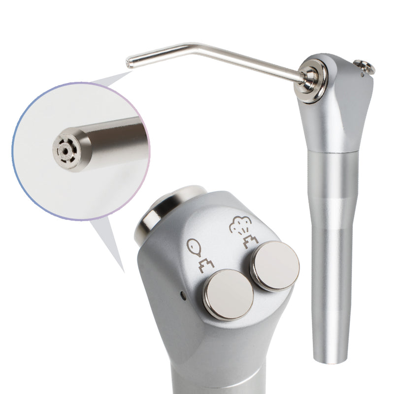 Dental Air Water Spray Triple 3 Way Syringe Handpiece + 2 Nozzles Tips Tubes