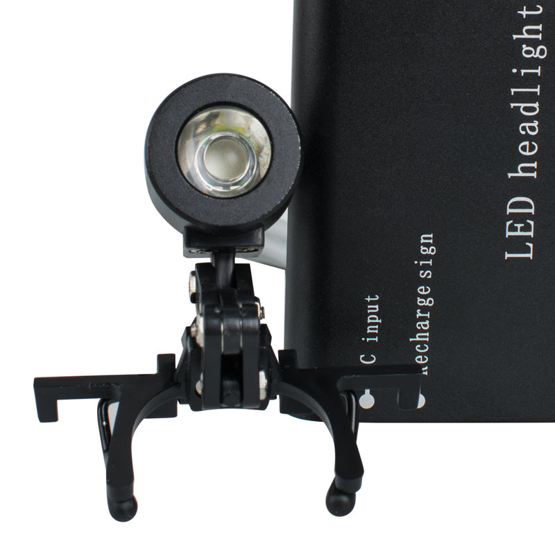 Portable Black Head Light Lamp for Dental Surgical Medical Binocular Loupe