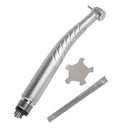 4-Hole Dental High Speed LED Handpiece Standard Torque Push Button 3 Water Spray