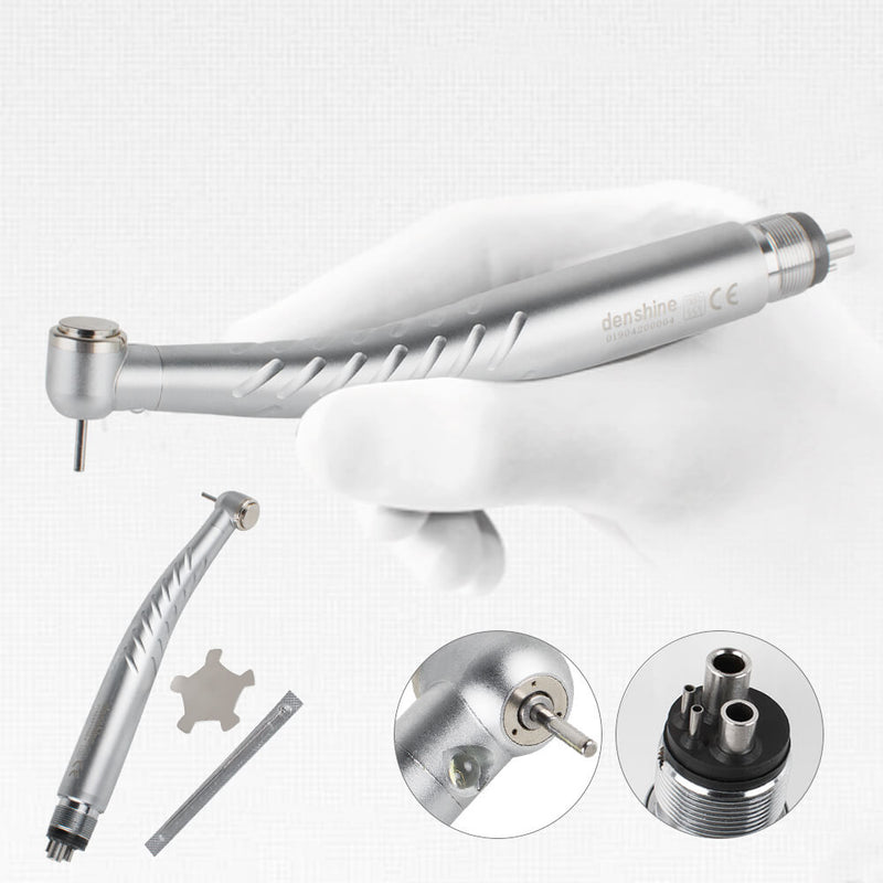 4-Hole Dental High Speed LED Handpiece Standard Torque Push Button 3 Water Spray