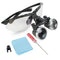 Dental Surgical Medical Binocular Loupes 2.5X 320mm Optical Glass Loupe for Dentist (Black)