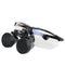 Dental Surgical Medical Binocular Loupes 2.5X 320mm Optical Glass Loupe for Dentist (Black)