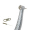 4 Hole Dental High Speed LED Handpiece Standard Torque Push Button 3 Water Spray with Oval Handle