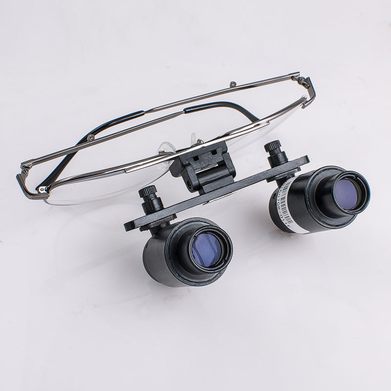 Dental Surgical Medical Binocular Loupes 2.5X 420mm Optical Glass Loupe  with Metal Frame