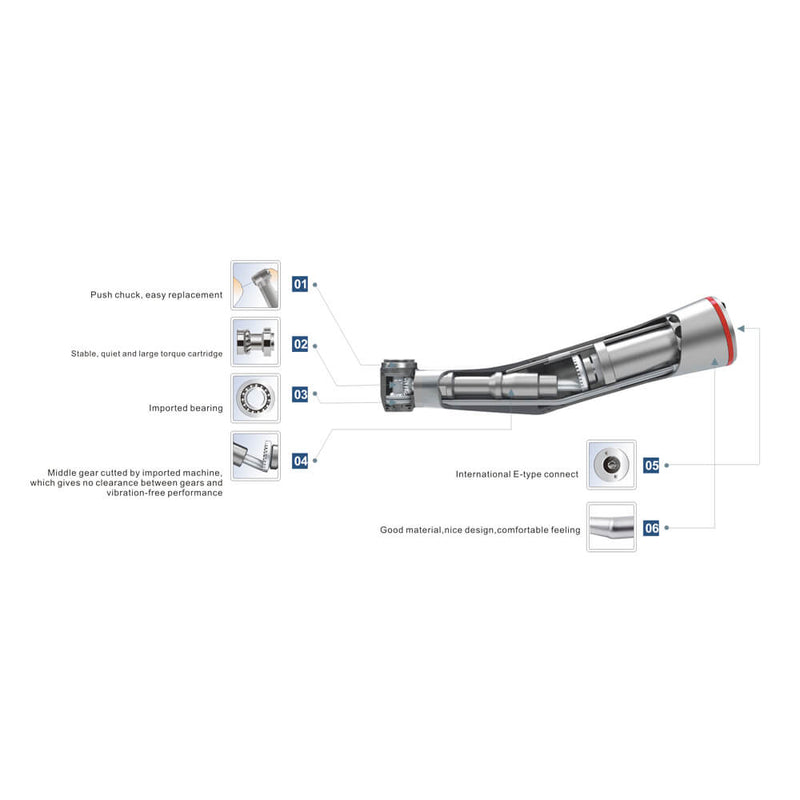 1:5 Dental speed increasing Contra angle Handpiece