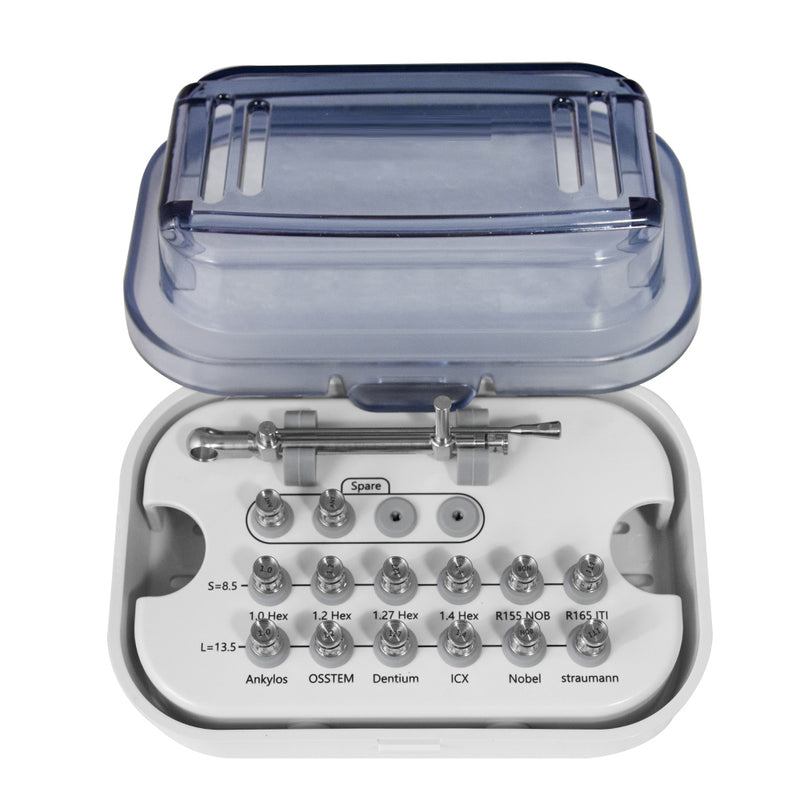 Dental Implant Torque Wrench Ratchet With Drivers & Screwdriver Kit
