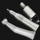 Dental Low Speed Handpiece Kit Contra Angle Straight Air Motor 2/4 Holes