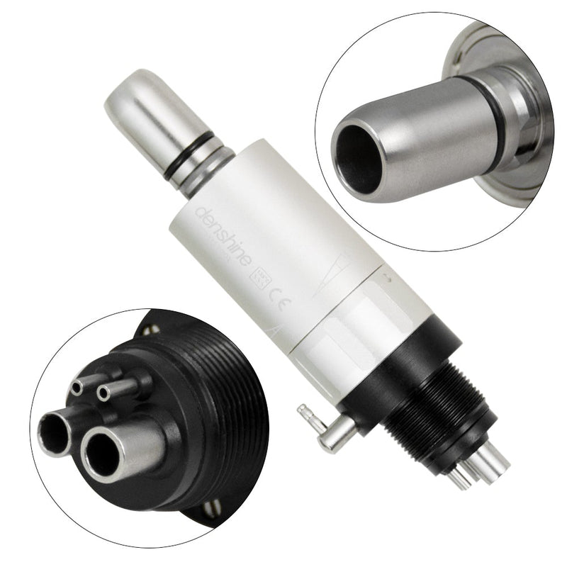 Dental Low Speed Handpiece Kit Contra Angle Straight Air Motor 2/4 Holes