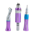 4 Holes Dental Colorful Low Speed Handpiece Kit Contra Angle Straight Air Motor