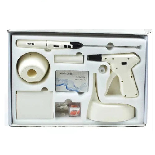 Professional Dentist Dental Obturation System: Endodontic OLED LCD Screen, Warm Gutta-percha Gun & 4 Heating Tips