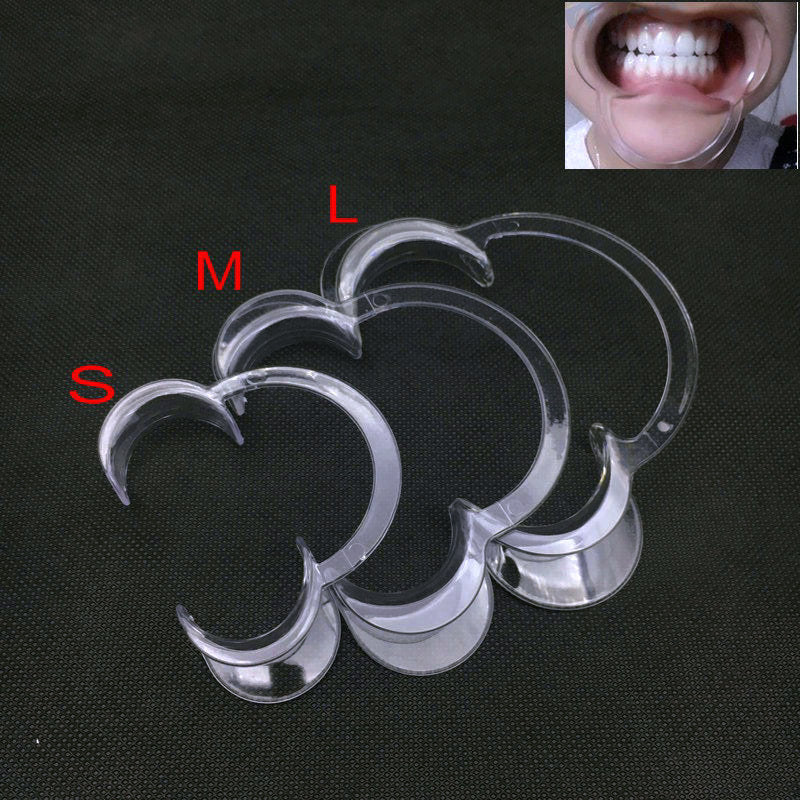 20pcs Dental C-Shape Teeth Whitening Cheek Retractor Mouth Opener S/M/L