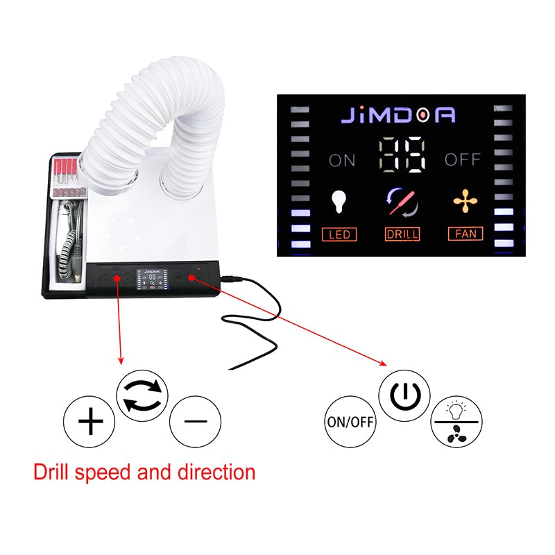 3in1 Drill Machine & Vacuum Cleaner Polisher with LED Light