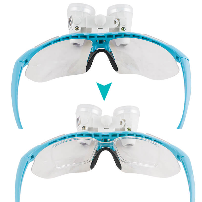 Dental Surgical Medical Binocular Loupes 3.5X 420mm Optical Glass Loupe