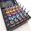 Dental Implant Conical Drills Kit 25 Pcs Black Coated