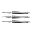Dental Direct Bracket Holder Orthodontic Bonding Serrated Instruments Tweezers