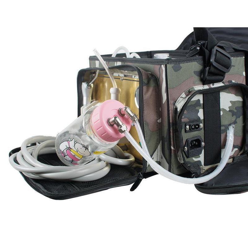 Portable Dental Unit with Air Compressor Suction System 3 Way Syringe