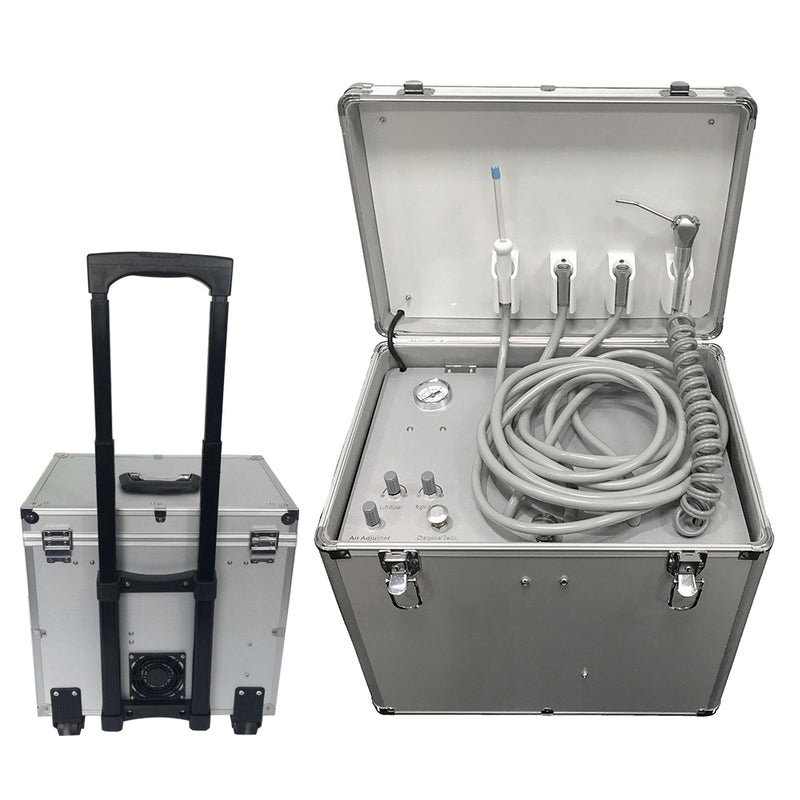 4 Holes Mobile Dental Portable Rolling Case