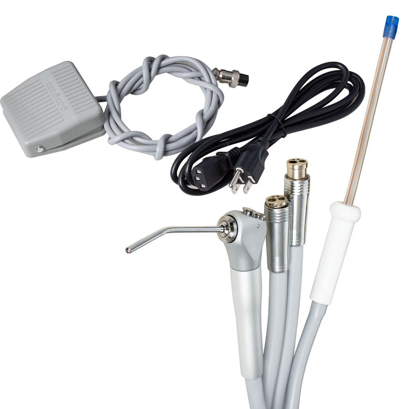 4 Holes Mobile Dental Portable Rolling Case Delivery Unit /Three Way Syringe /Suction System