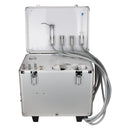 4 Holes Mobile Dental Portable Rolling Case Delivery Unit /Three Way Syringe /Suction System