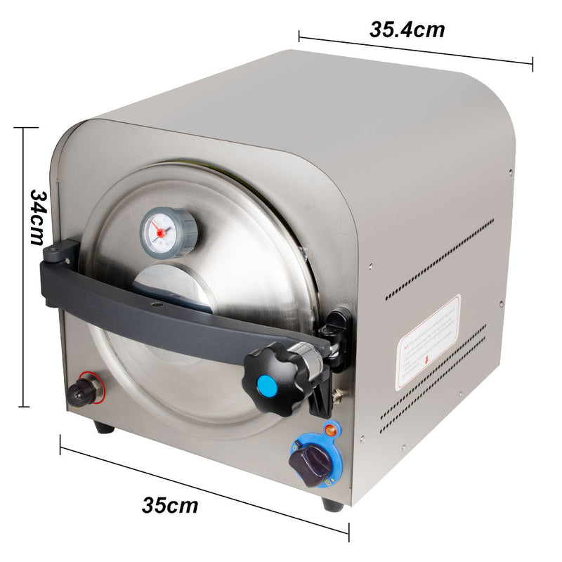 14L 900W Dental Lab Autoclave Sterilizer Steam Medical Sterilization Equipment