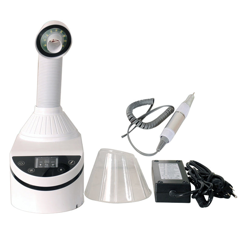 230W Polisher Dental Dust Vacuum Cleaner Dust Collector with LED Lamp Grinding Handle