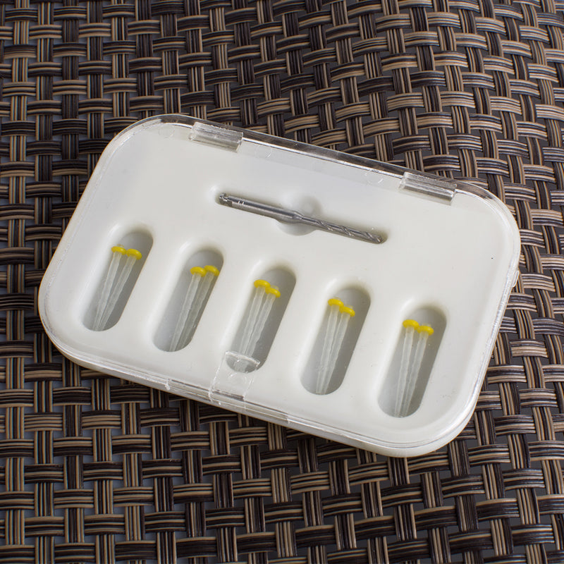 4 Box 4 Drills Dental High-intensity Quartz Glass Straight Pile Fiber Resin Post