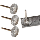 20 X Stainless Steel Wire Wheel 22mm Brushes for Rotary Tools