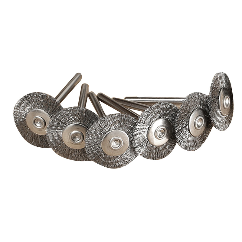 20 X Stainless Steel Wire Wheel 22mm Brushes for Rotary Tools