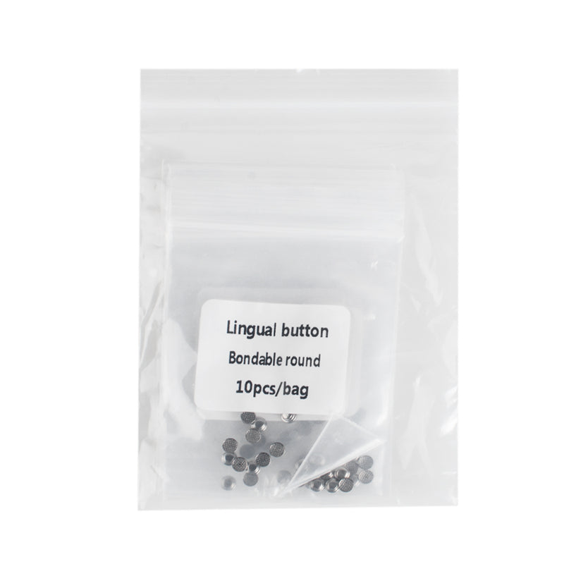 5 Packs Dental Orthodontic Lingual Buttons Bondable Round Base