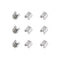 Dental Ortho Crimpable Hook Stops Type Stainless Steel 10 Pcs Orthodontic