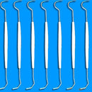 100pcs Sterilized Disposable Dental Probe Double Ends Explorer Plastic Handle