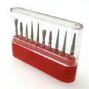 10pcs Dental Diamond FG High Speed Burs Drill For Polishing Smoothing