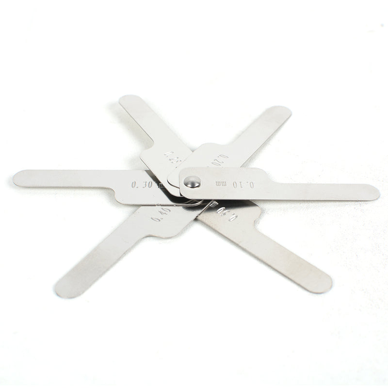 Dental Orthodontic Interproximal Enamel Reduction IPR Gauge Ruler 0.1-0.5 mm