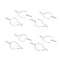 100pcs Ligature Wire Dental Orthodontic Round Performed Ties