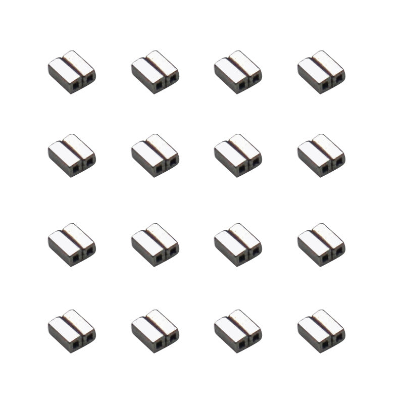100Pcs Dental Orthodontic Crimpable Hooks Double Tube Stops