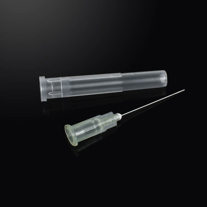 100pcs Endo Dental Irrigation Needle Syringes Notched Cleaning Tips