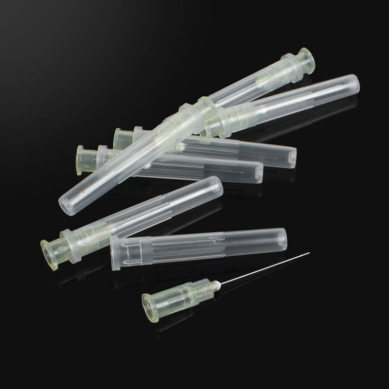 100pcs Endo Dental Irrigation Needle Syringes Notched Cleaning Tips