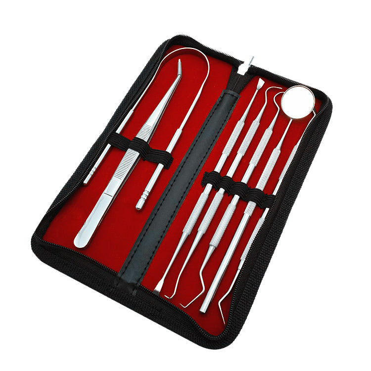 Professional Dental Oral Hygiene Kit Deep Clean Scaler Teeth Care 7 Tool Set