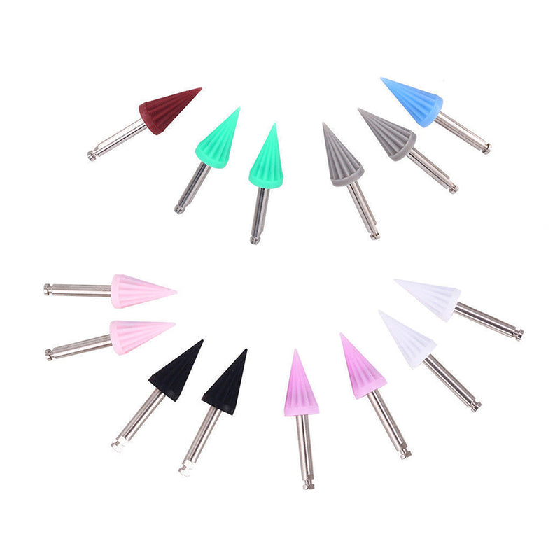 100pcs Colorful Dental Polishing Cup Silicone Polisher Tapered Tucker