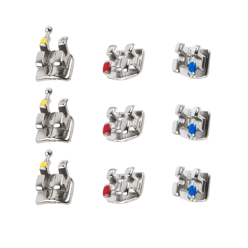 10 Packs Dental Orthodontic Metal Brackets MIM Braces Standard MBT 022