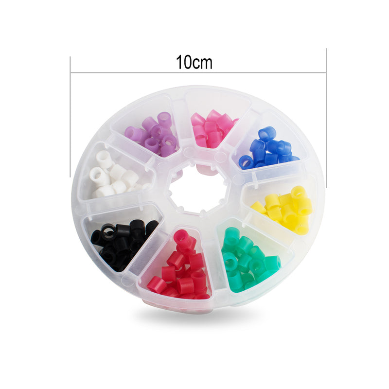 160pcs/Box Dental Silicone Instrument Code Rings 8 Standard Color Recognition