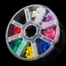 160pcs/Box Dental Silicone Instrument Code Rings 8 Standard Color Recognition