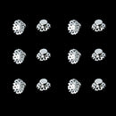 10pcs Dental Orthodontic Bondable Hole Lingual Button Mesh Base