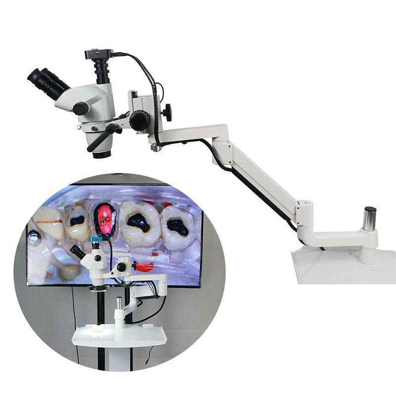 Dental Equipment Microscope with Camera Continuous Clamp On Dental Chair