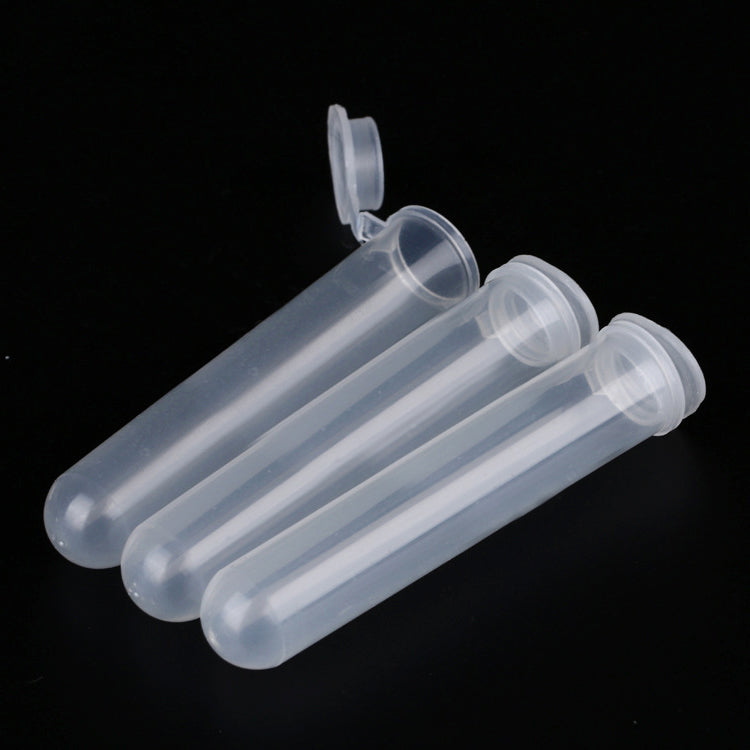 100pcs 10ml Plastic Centrifuge Tubes Clear Vials For Liquid Fragrance Storage