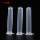 100pcs 10ml Plastic Centrifuge Tubes Clear Vials For Liquid Fragrance Storage