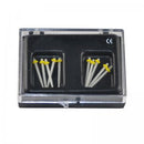 1.0MM 10Pcs Dental Fiber Post Glass Set Refill Drill Thread Files