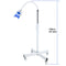 10 LED Dental Mobile Teeth Whitening  Machine Oral Tool Blue Light With Remote Control