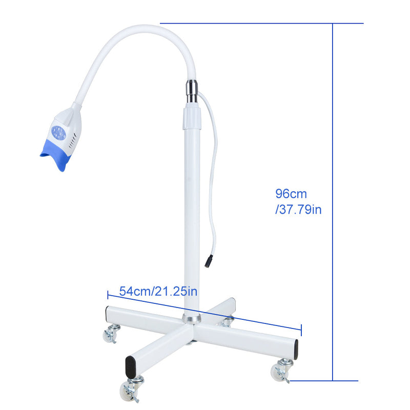 10 LED Dental Mobile Teeth Whitening  Machine Oral Tool Blue Light With Remote Control
