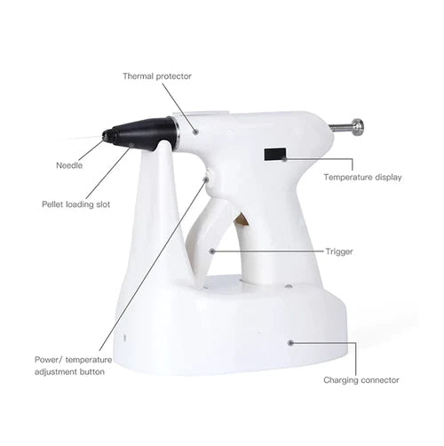 Professional Dentist Dental Obturation System: Endodontic OLED LCD Screen, Warm Gutta-percha Gun & 4 Heating Tips